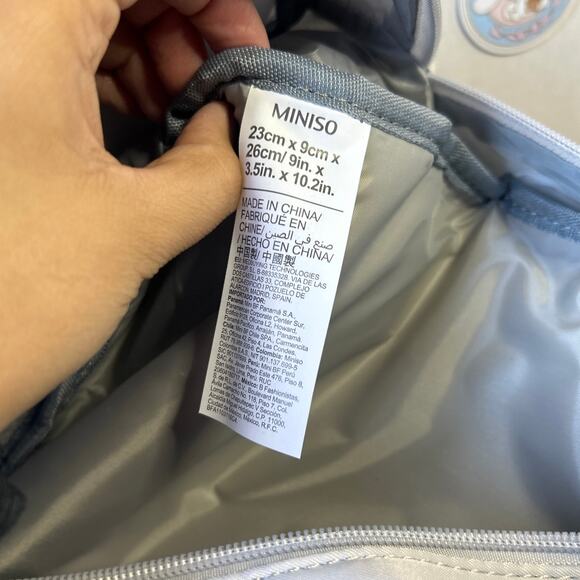 Miniso Cartoon Network We Bare Bears Collection 5.0 Backpack Gray Panda Pan Pan - Picture 4 of 10